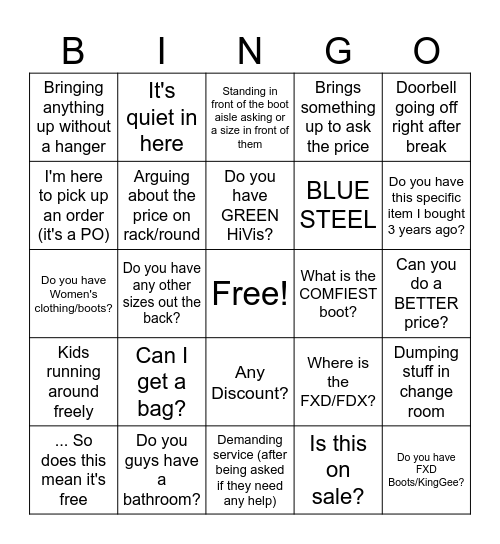 RSEA Bingo Card