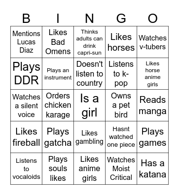 Bingo Card