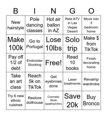 H1 2026 Bingo Card