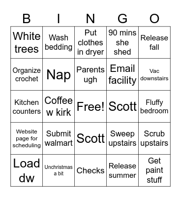 Tuess Bingo Card