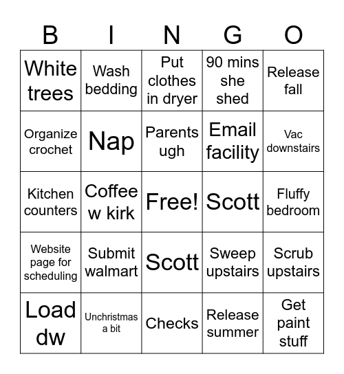 Tuess Bingo Card