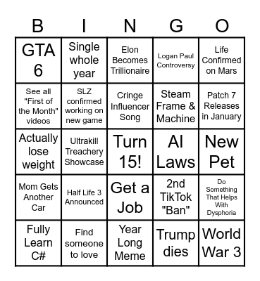 2026 BINGO Card
