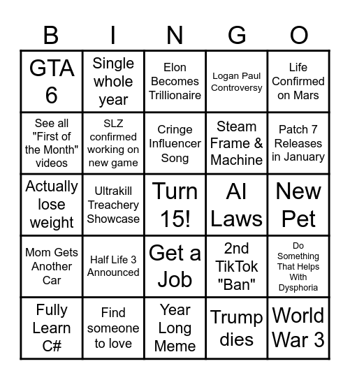 2026 BINGO Card