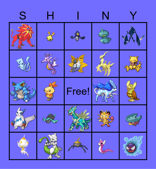 ✨2026 Shiny Bingo✨ Bingo Card