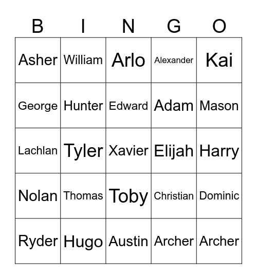 Paddington Social and Colins Bingo Card