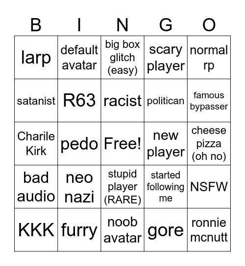 clear skies over/church bingo Card