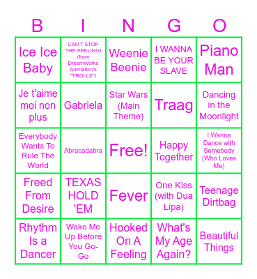 Fout & Nieuw! Bingo Card
