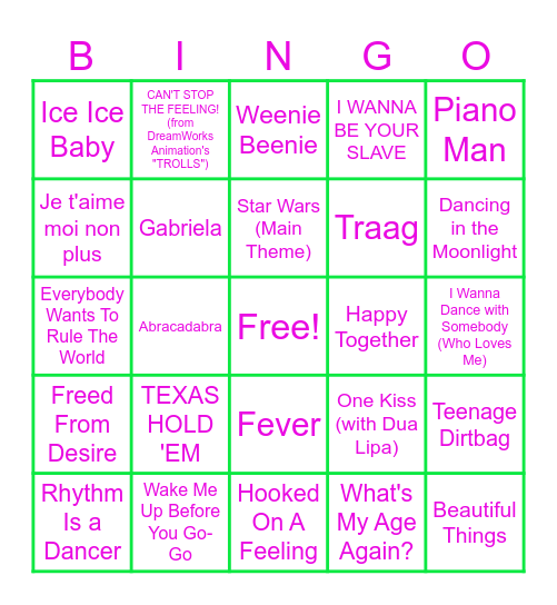 Fout & Nieuw! Bingo Card
