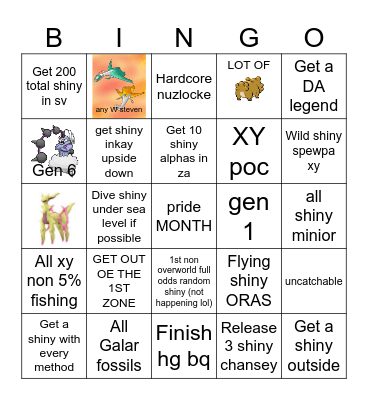 pokemoon Bingo Card