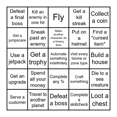 Any-Game Lockout Bingo Card