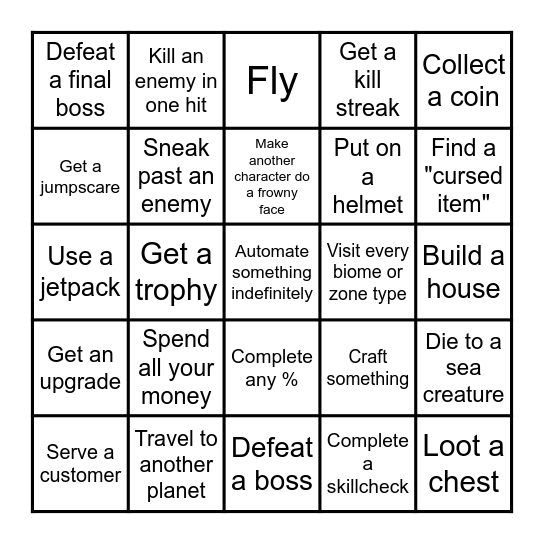 Any-Game Lockout Bingo Card