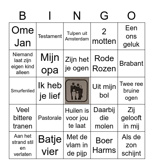 Bingo VVI Bingo Card