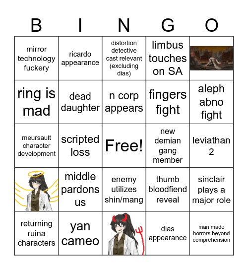 yo! shihide! Bingo Card