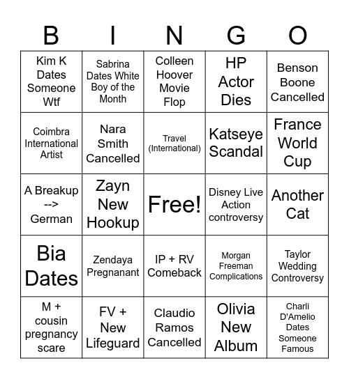 2026 BINGO Card