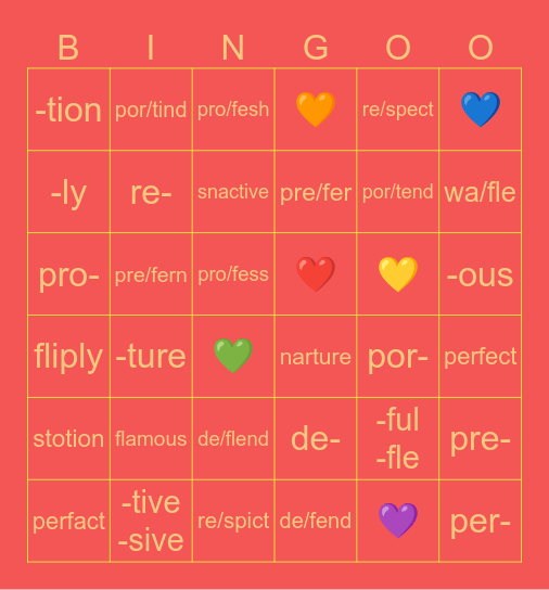 elbell 🌈 Bingo Card
