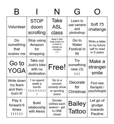 2026 BINGO Card Bingo Card