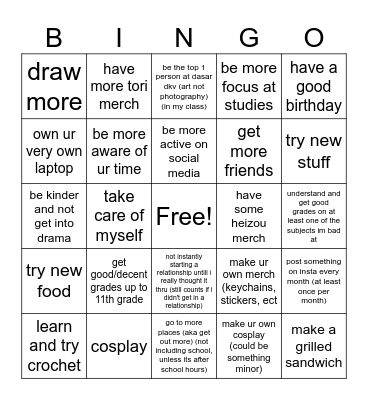 2025 Bucket List!!! Bingo Card