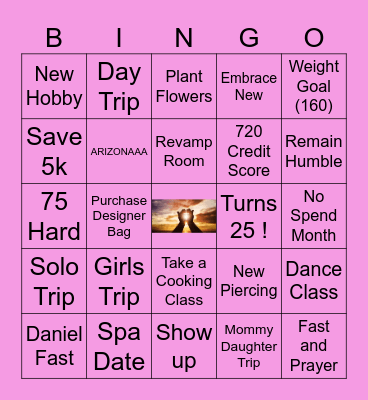 New You ? New Habit Bingo Card