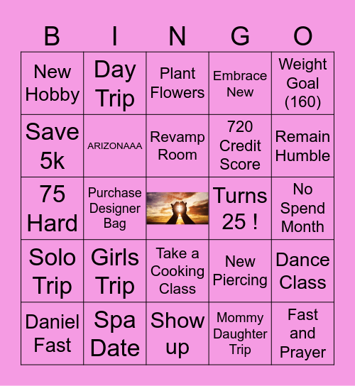 New You ? New Habit Bingo Card