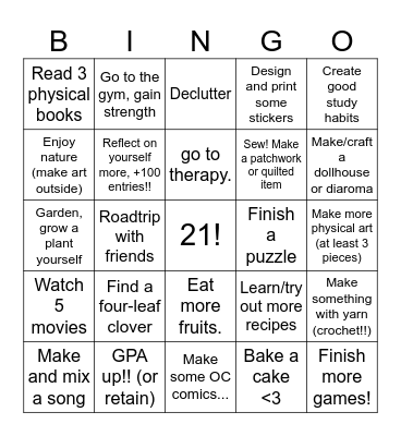 2026 quests Bingo Card