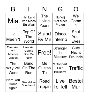 T2K Bingo *** Bingo Card