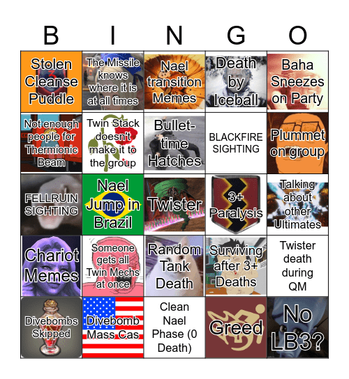 COBBERS Bingo Card