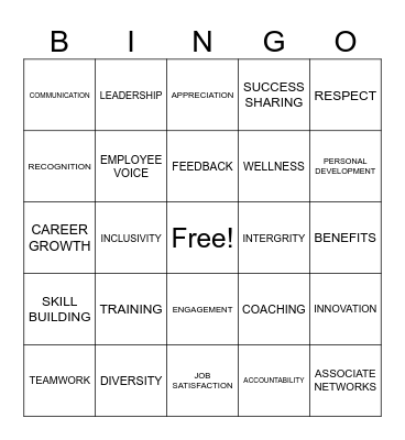 BINGO at the DEPOT! Bingo Card