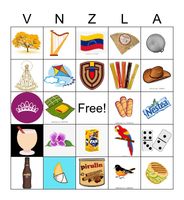 LOTERIA VENEK Bingo Card