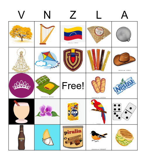 LOTERIA VENEK Bingo Card