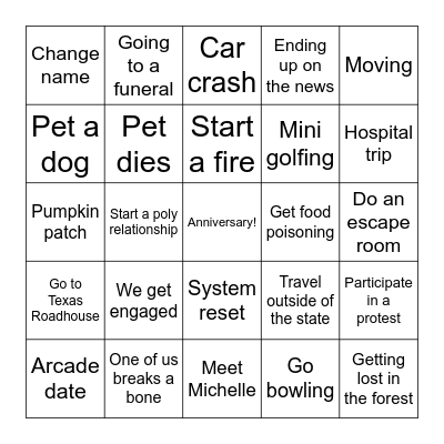 2026 Bingo Card