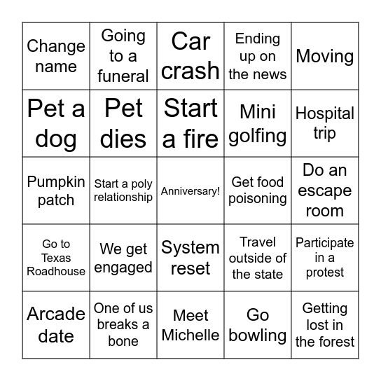 2026 Bingo Card