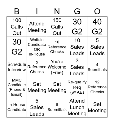 Early Out Bingo! Bingo Card