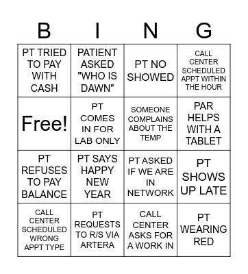 OFFICE BINGO Card