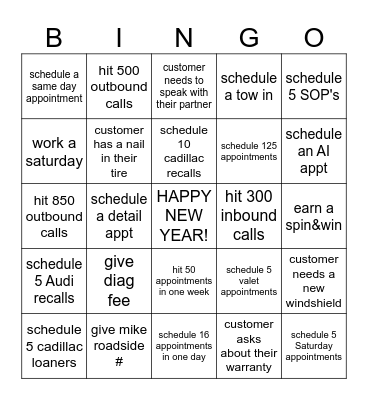 NEW YEAR NEW ME SAME BDC Bingo Card