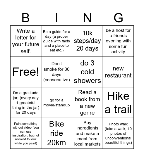 new year2 Bingo Card
