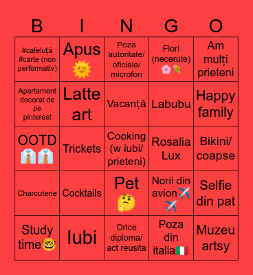 Carusel 2025 Bingo Card