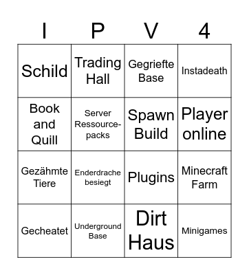 IP BINGO Card