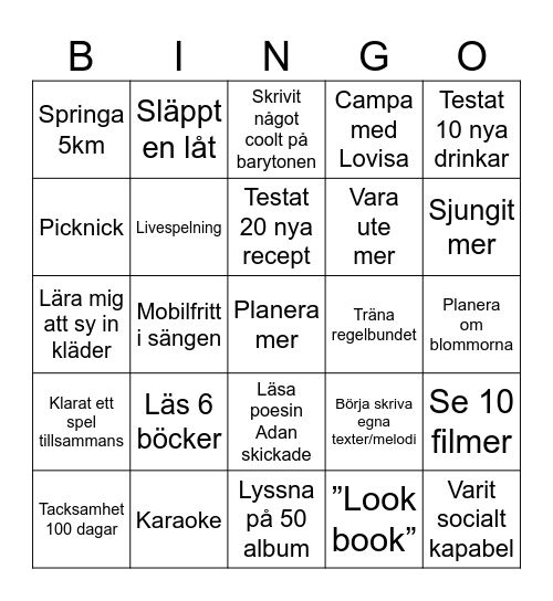 NB26P Bingo Card