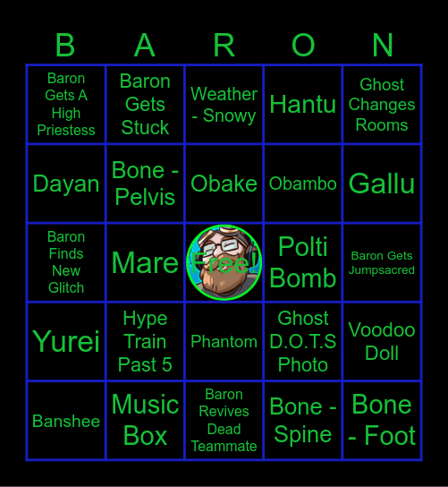 Th3BeardedBaron's Bingo Cards V3 Bingo Card