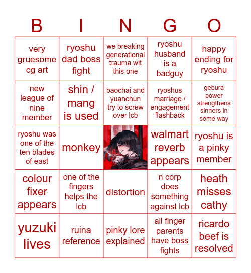 canto 9 bingo epic Bingo Card