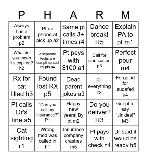 Save us Cheesus Bingo Card