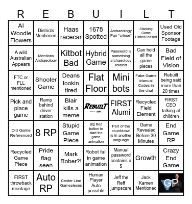 Kickoff 2026 (7X7) Bingo Card
