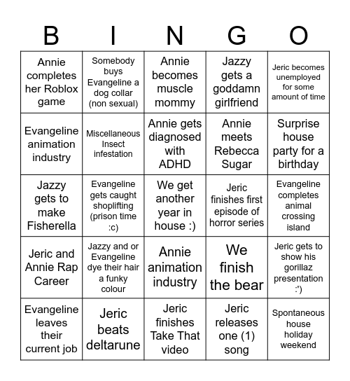 Clivemind bingo 2026 Bingo Card