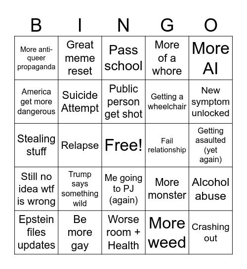 2026 BINGO Card
