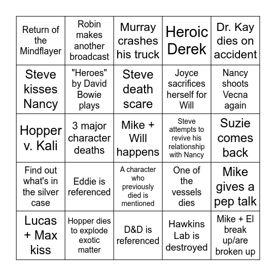 Vol. 3 Bingo Card