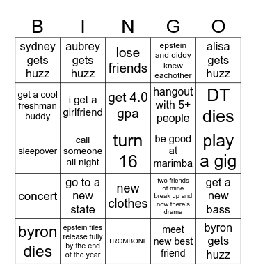 steve Bingo Card