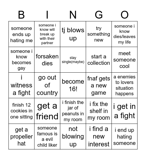 BYRON😎 Bingo Card