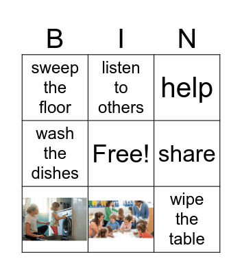 Be kind Bingo Card