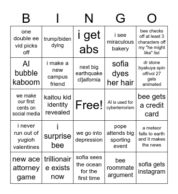 2026 BINGBING Bingo Card