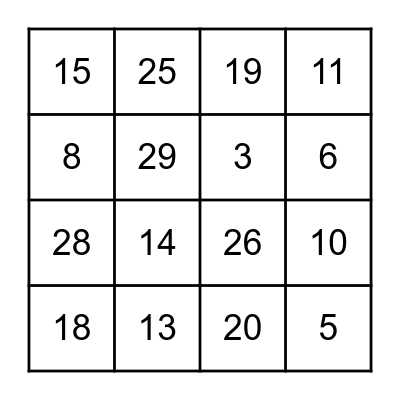 Oud en Nieuw Bingo 2025! Bingo Card